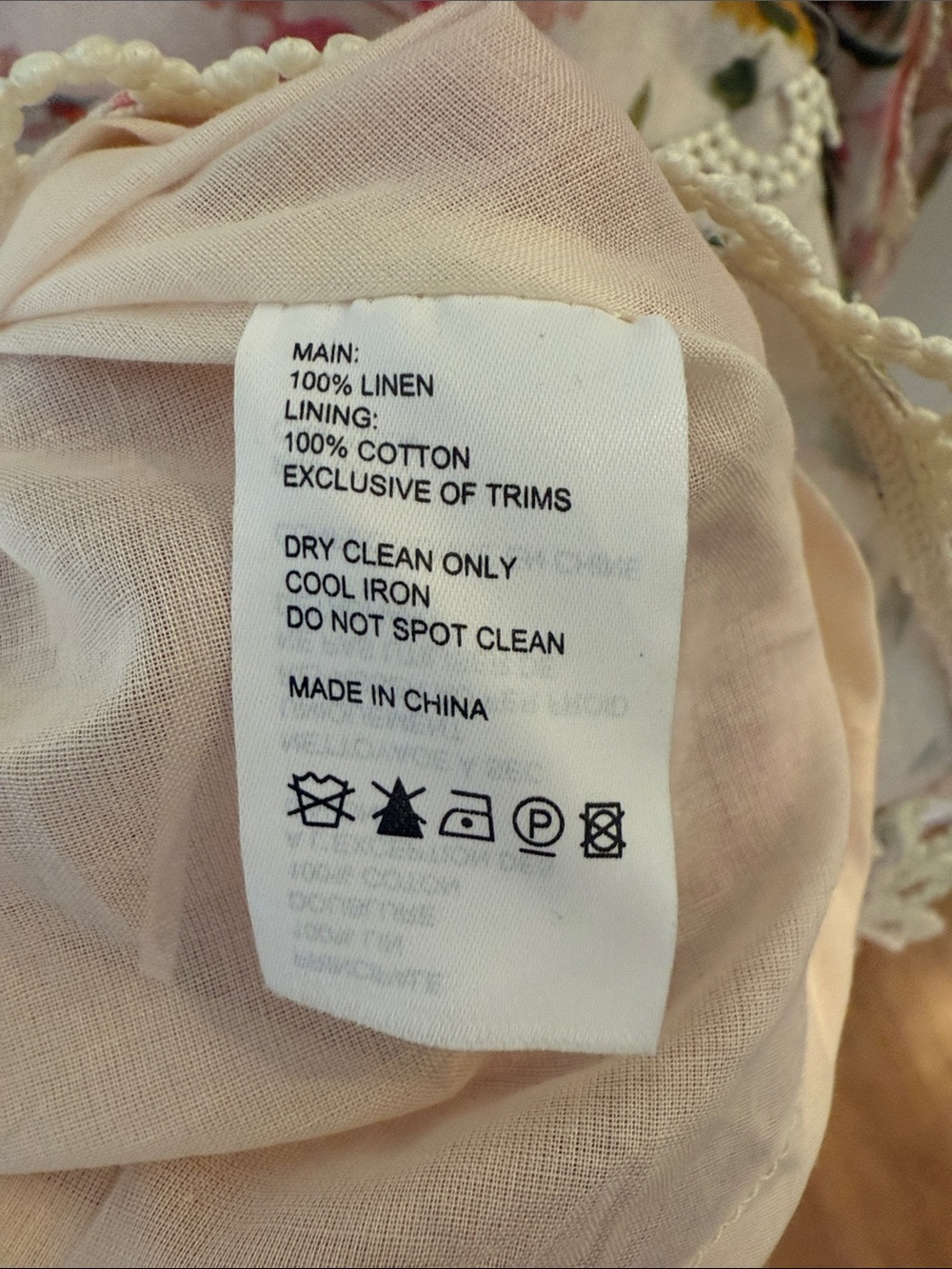 Zimmermann Floral Lace-Trim Mini Dress Excellent condition! - Picture 6 of 7